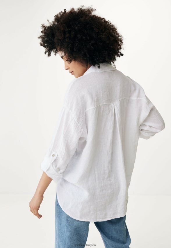 Women Mexx White Button Through Blouse 2B480T53