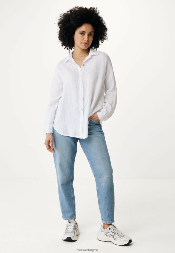 Women Mexx White Button Through Blouse 2B480T53