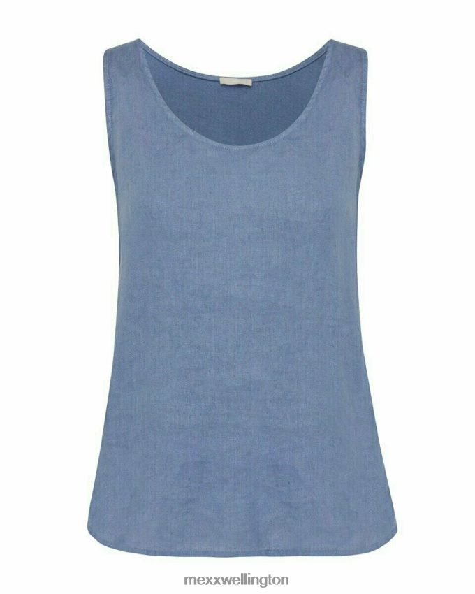 Women Mexx Blue Linen Top 2B480T218