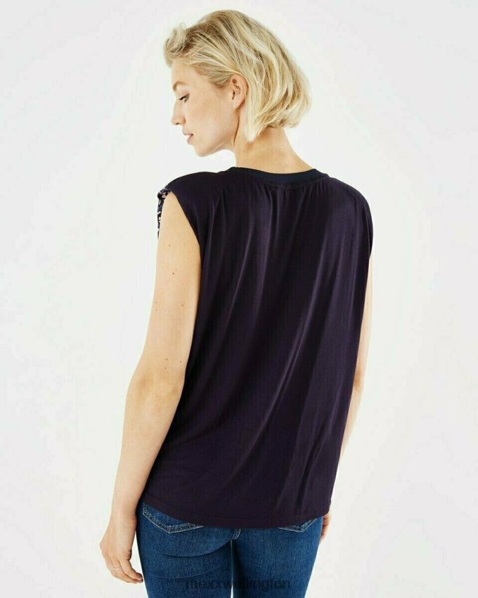 Women Mexx Blue Top Print Navy 2B480T165