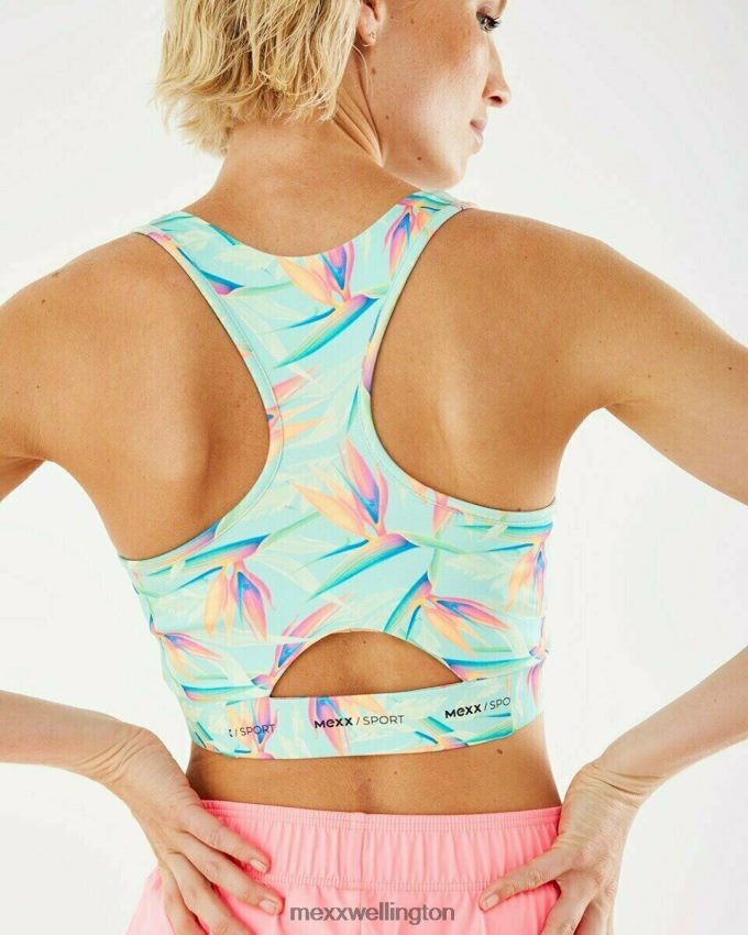Women Mexx Green AOP sportsbra Light Mint 2B480T404