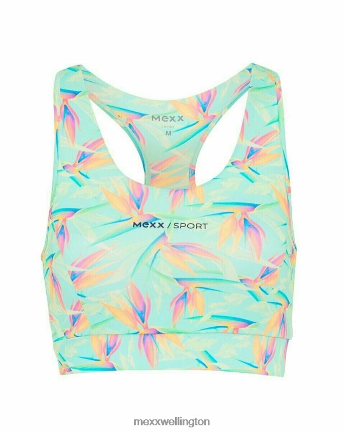 Women Mexx Green AOP sportsbra Light Mint 2B480T404