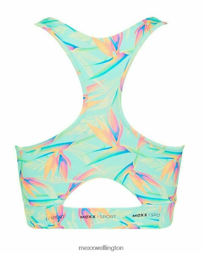 Women Mexx Green AOP sportsbra Light Mint 2B480T404