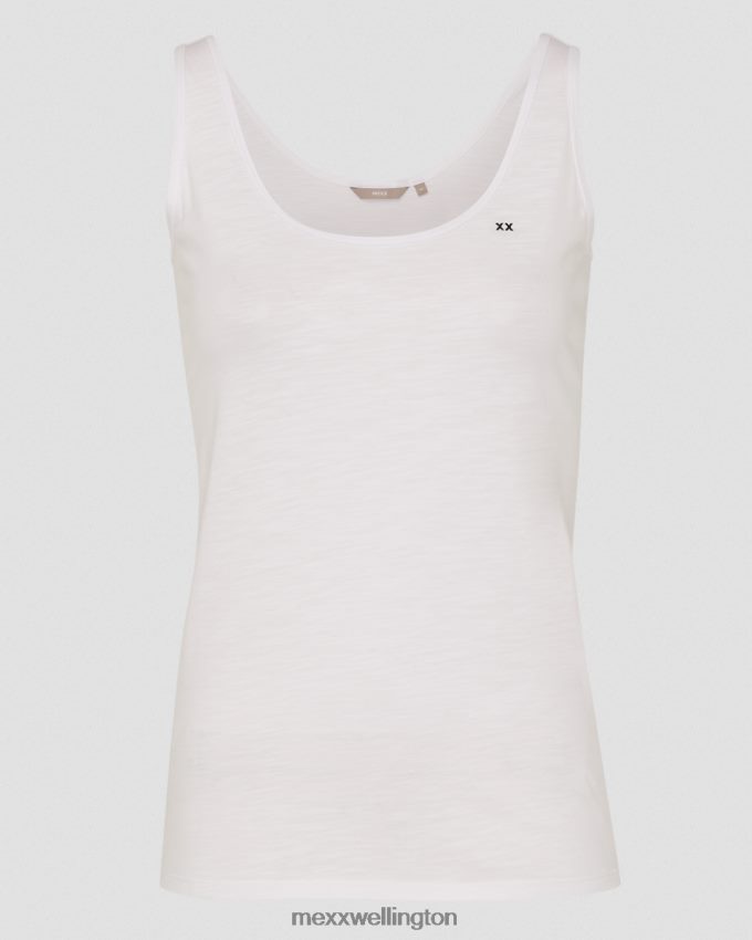 Women Mexx White Roos Tanktop 2B480T180