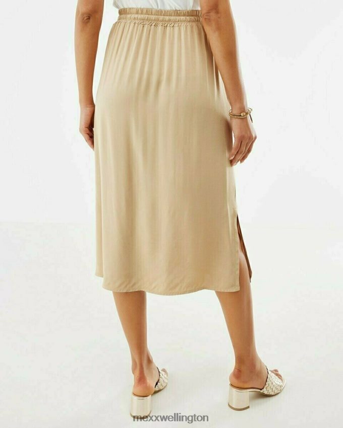 Women Mexx Beige Midi Skirt 2B480T191