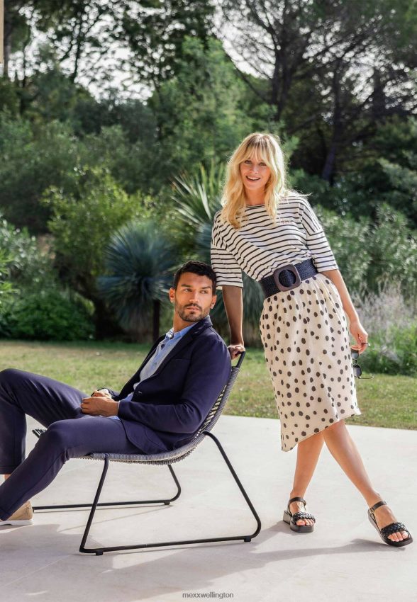 Women Mexx Beige Pleated Skirt 2B480T18