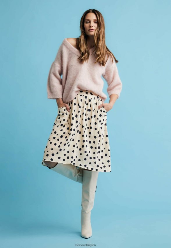 Women Mexx Beige Pleated Skirt 2B480T18