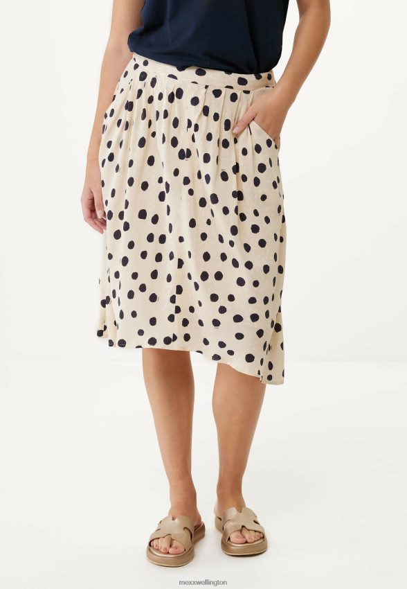 Women Mexx Beige Pleated Skirt 2B480T18