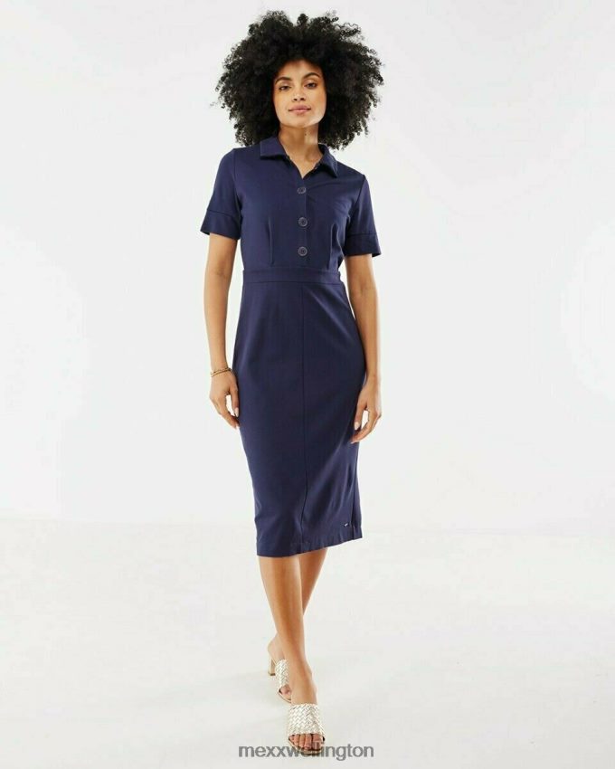 Women Mexx Blue Blouse Dress Navy 2B480T169