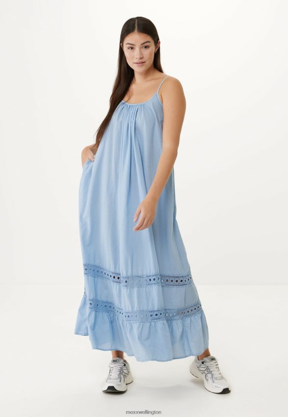 Women Mexx Blue Maxi Dress Baby 2B480T126