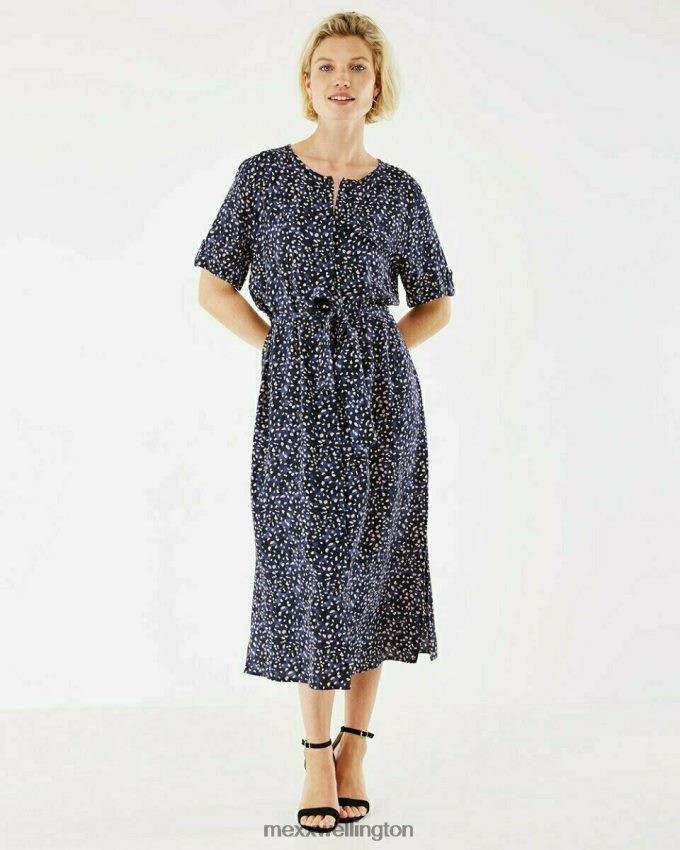 Women Mexx Blue Midi Dress Navy 2B480T192