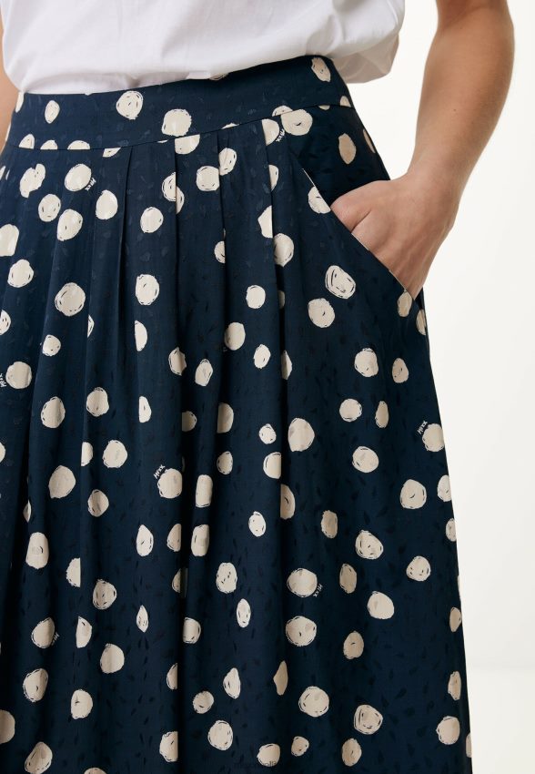 Women Mexx Blue Pleated Skirt Navy 2B480T63