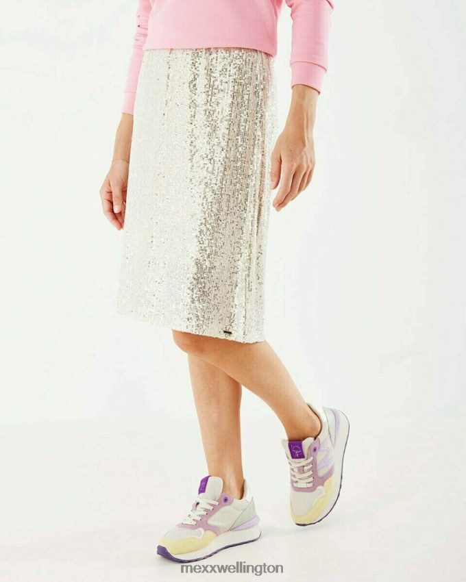 Women Mexx Gold Sequins Skirt 2B480T195