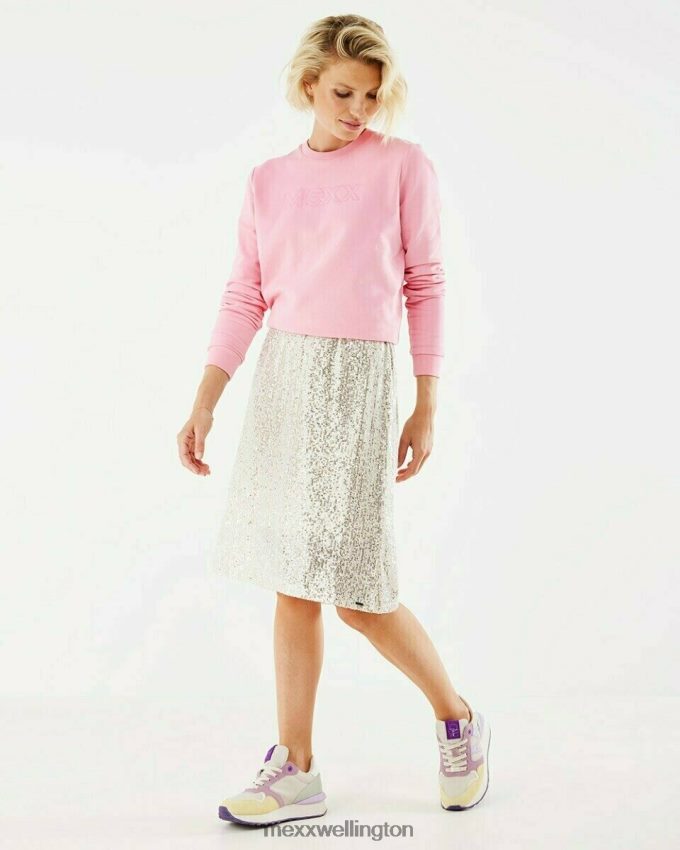 Women Mexx Gold Sequins Skirt 2B480T195