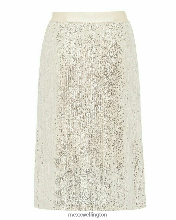 Women Mexx Gold Sequins Skirt 2B480T195