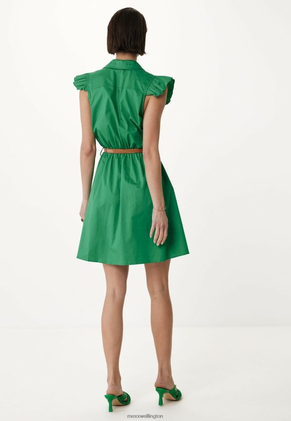 Women Mexx Green Ruffle Dress 2B480T58