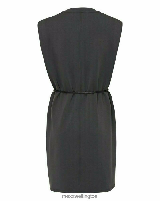 Women Mexx Grey Jersey Rib Dress Dark 2B480T168