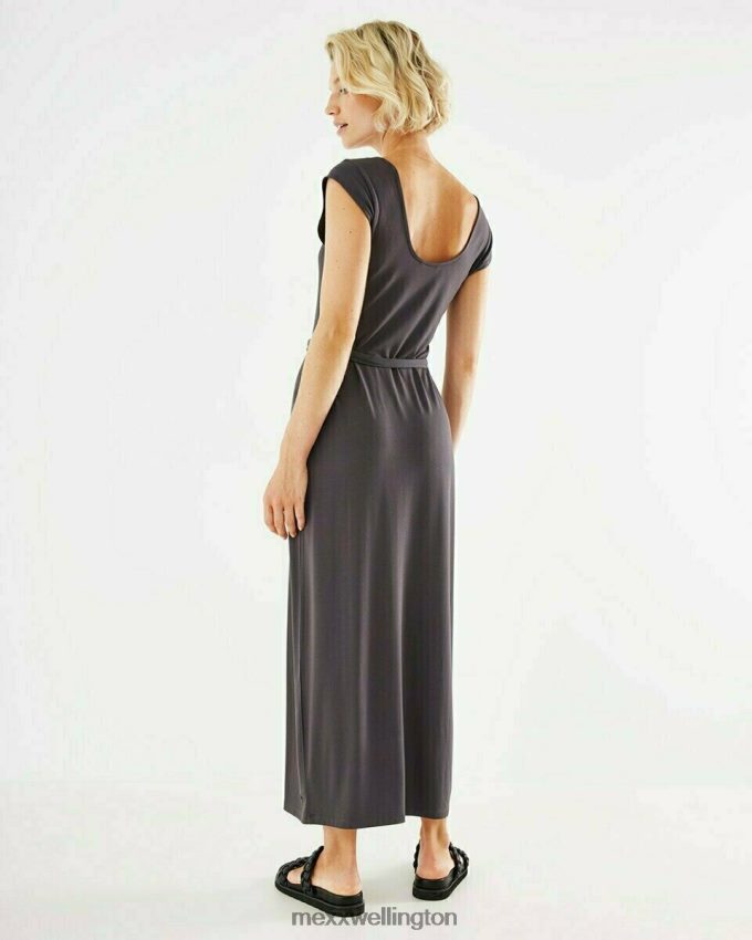 Women Mexx Grey Maxi Dress Dark 2B480T134
