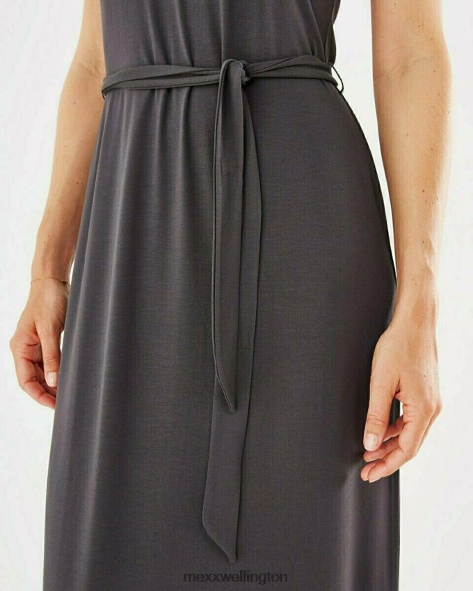 Women Mexx Grey Maxi Dress Dark 2B480T134