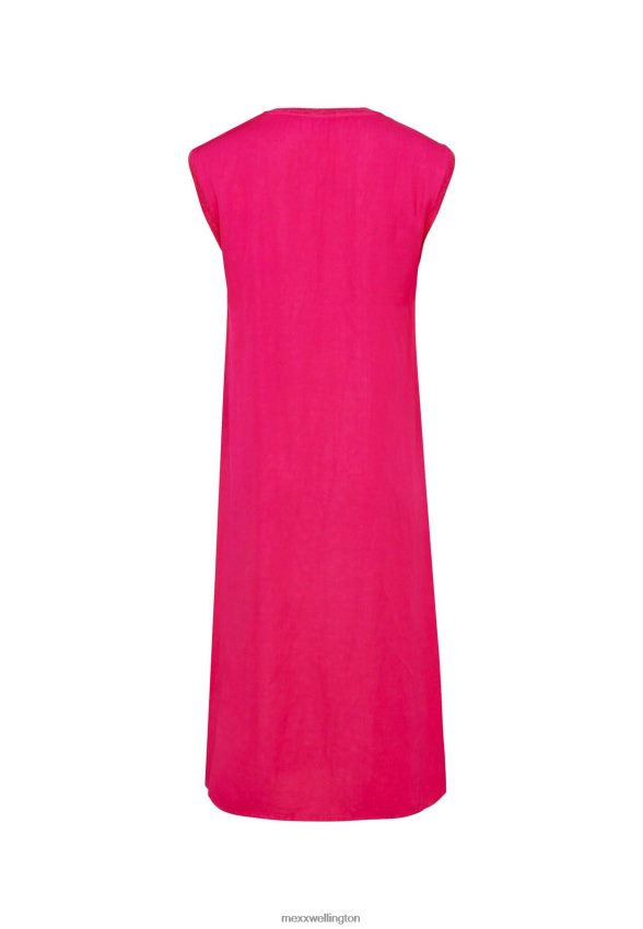 Women Mexx Pink Sleeveless V-neck Dress Hot 2B480T16