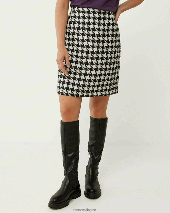 Women Mexx Schwarz Boucle Skirt Black 2B480T148