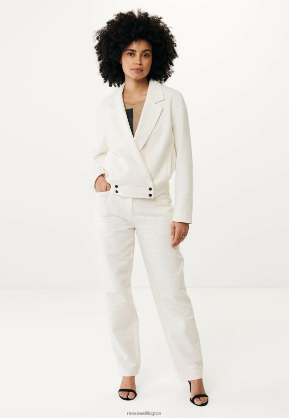 Women Mexx Beige Bomber Jacket Cream White 2B480T44