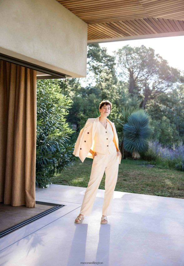 Women Mexx Beige Waistcoat Light Sand 2B480T30