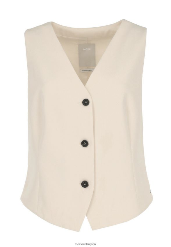 Women Mexx Beige Waistcoat Light Sand 2B480T30
