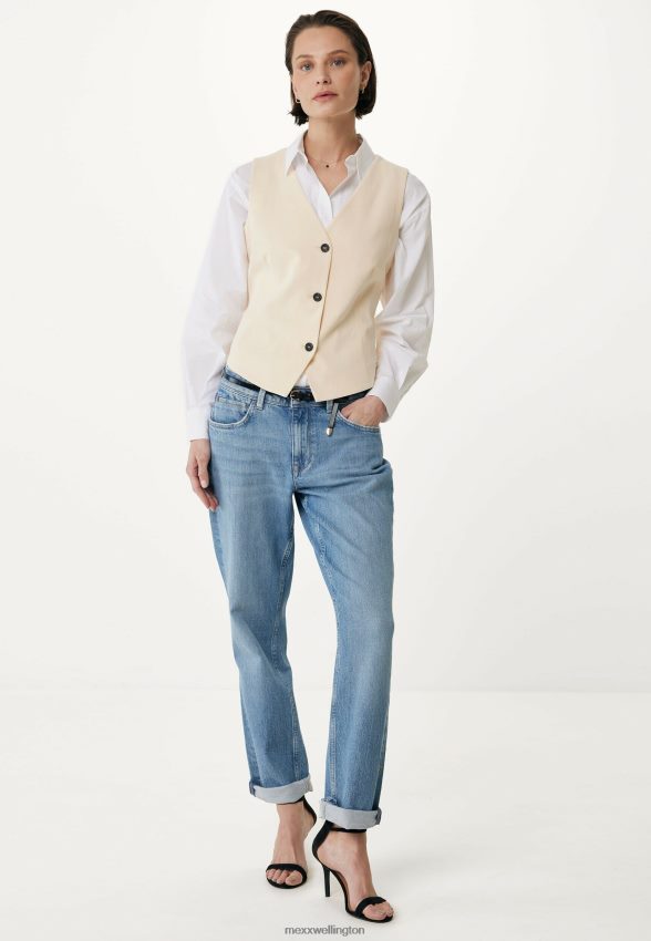 Women Mexx Beige Waistcoat Light Sand 2B480T30