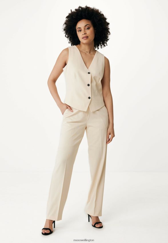 Women Mexx Beige Waistcoat Light Sand 2B480T30