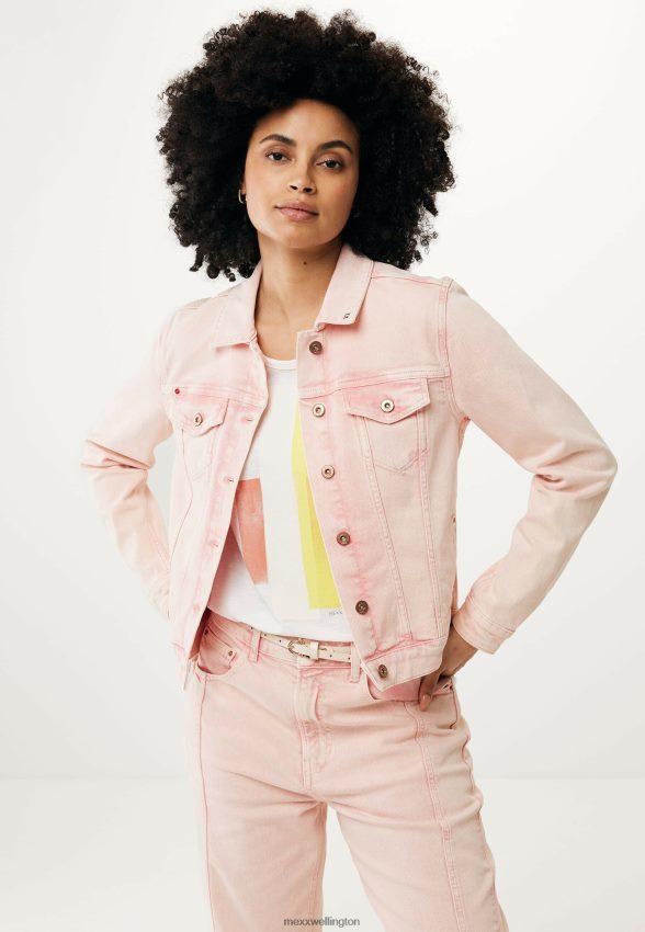 Women Mexx Pink Denim Jacket 2B480T91