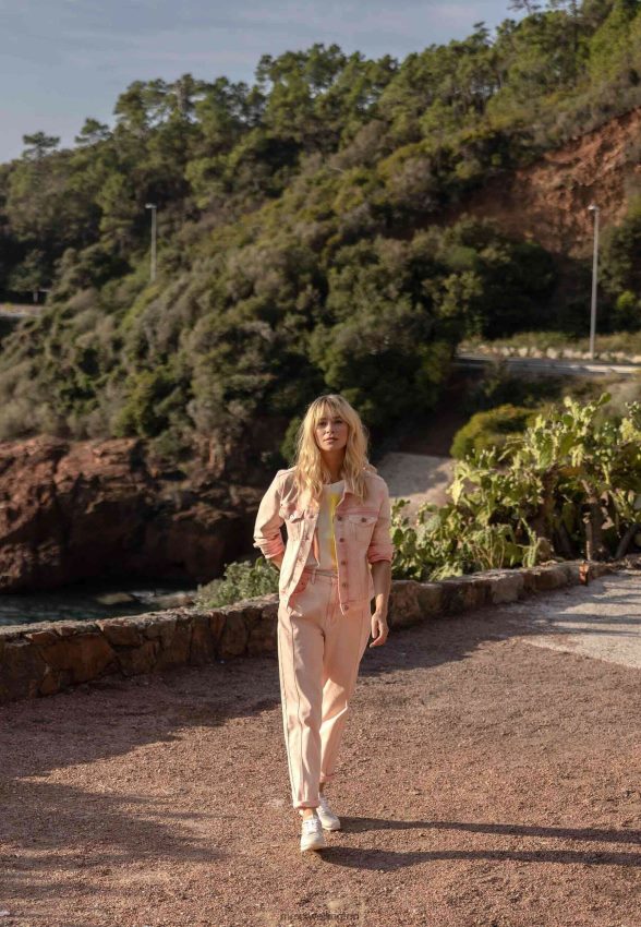 Women Mexx Pink Denim Jacket 2B480T91