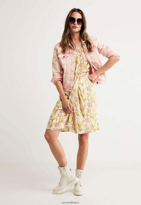 Women Mexx Pink Denim Jacket 2B480T91