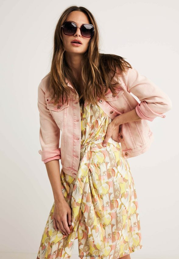 Women Mexx Pink Denim Jacket 2B480T91