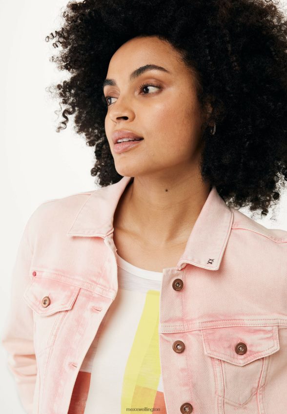 Women Mexx Pink Denim Jacket 2B480T91