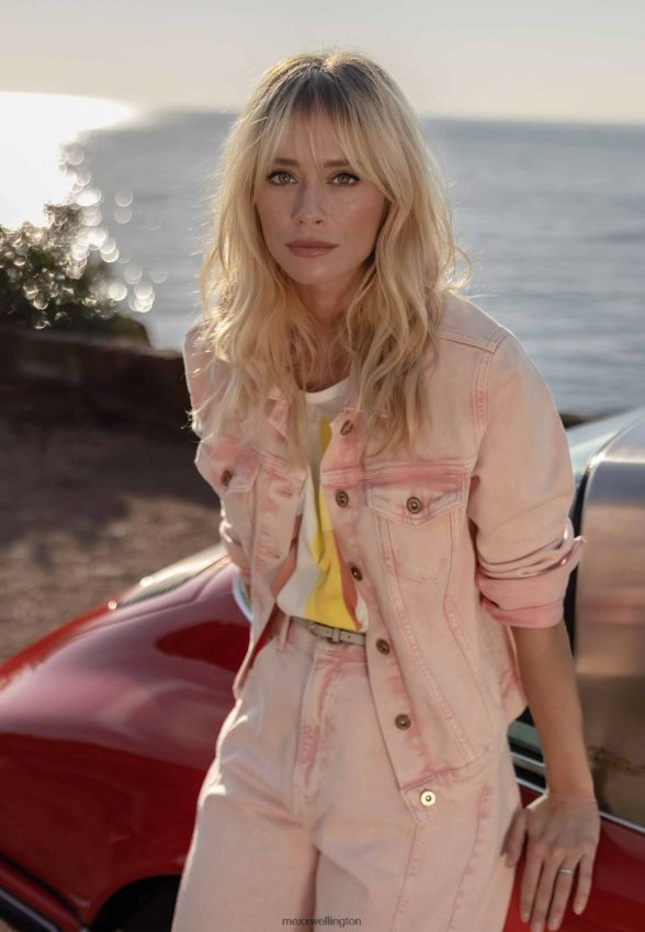 Women Mexx Pink Denim Jacket 2B480T91