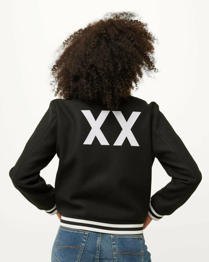 Women Mexx Schwarz Bomber Jacket Black 2B480T156
