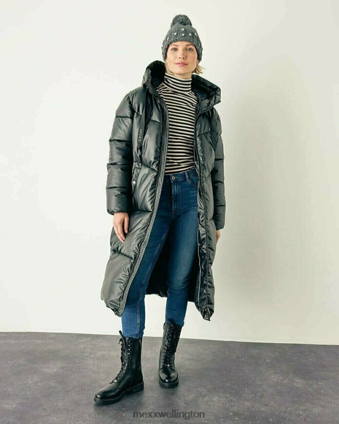 Women Mexx Schwarz Puffer Jacket Black 2B480T157