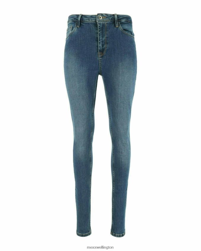 Women Mexx Blue Andrea High Waist Jeans Dark 2B480T161