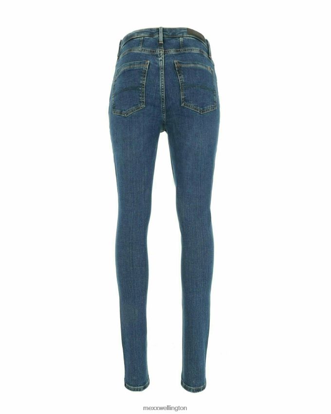 Women Mexx Blue Andrea High Waist Jeans Dark 2B480T161