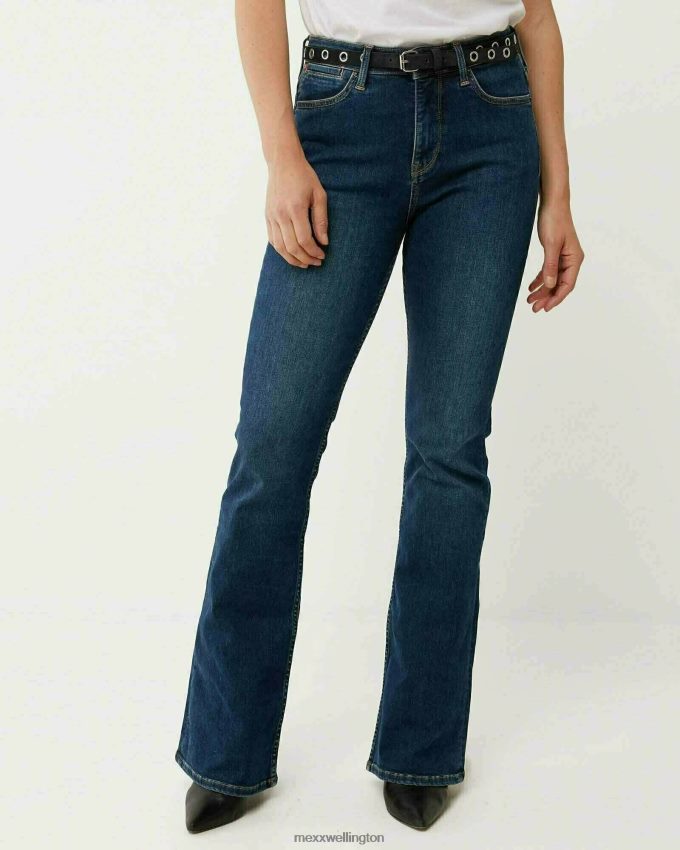 Women Mexx Blue Evy High Waist Jeans Dark 2B480T155