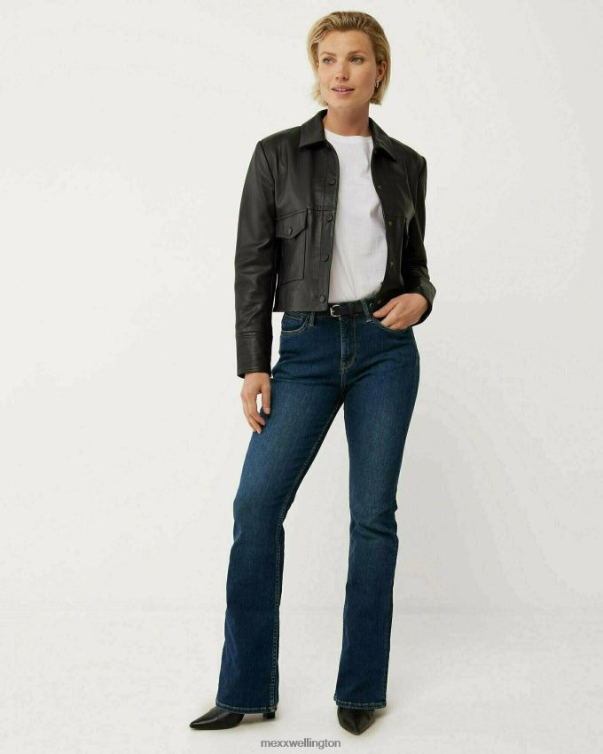 Women Mexx Blue Evy High Waist Jeans Dark 2B480T155