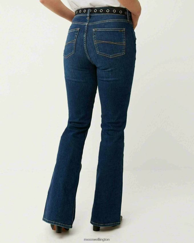 Women Mexx Blue Evy High Waist Jeans Dark 2B480T155