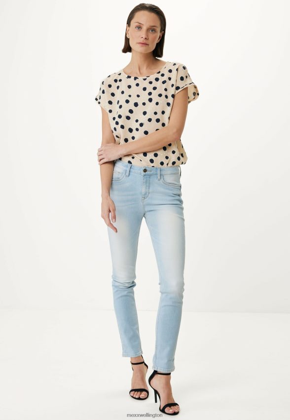 Women Mexx Blue Jemma Mid Waist/Slim Jeans 2B480T135