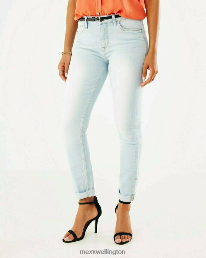 Women Mexx Blue Jenna Mid Waist Jeans Sky 2B480T197