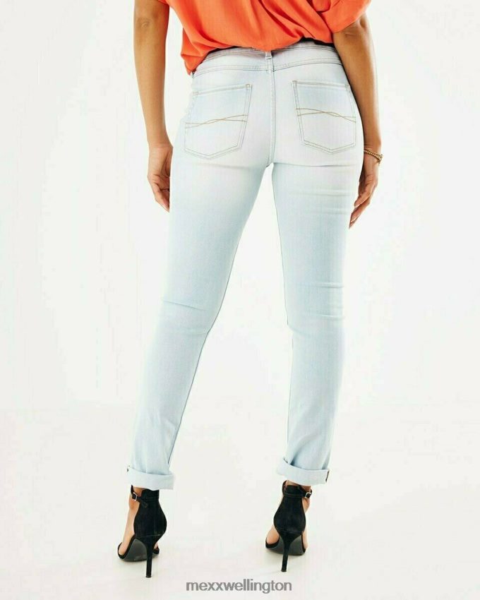 Women Mexx Blue Jenna Mid Waist Jeans Sky 2B480T197