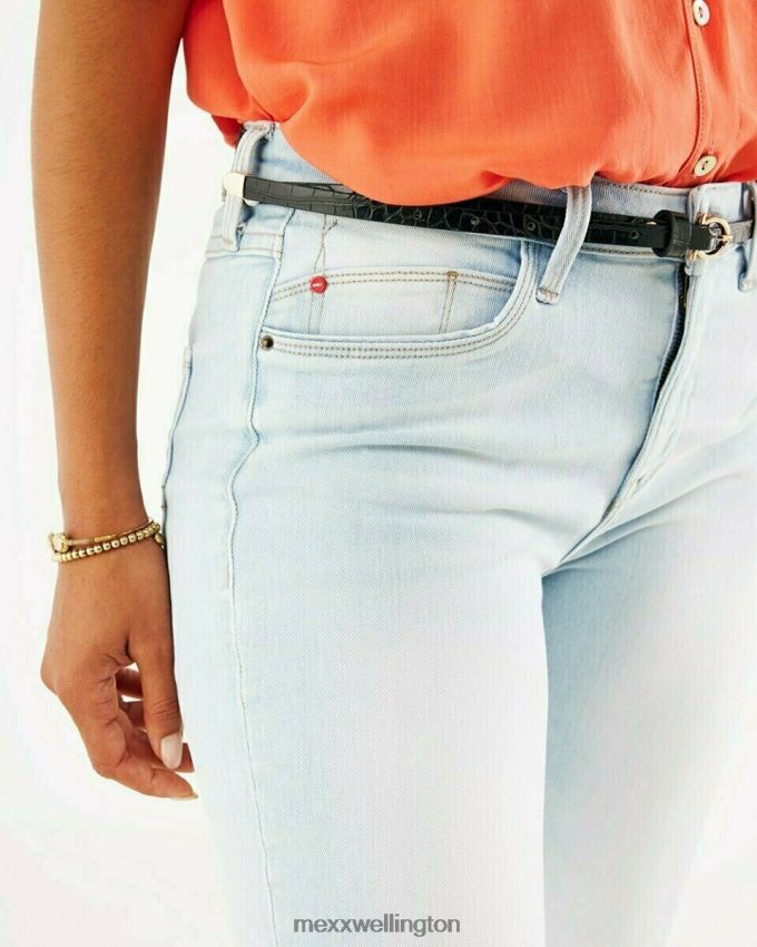 Women Mexx Blue Jenna Mid Waist Jeans Sky 2B480T197