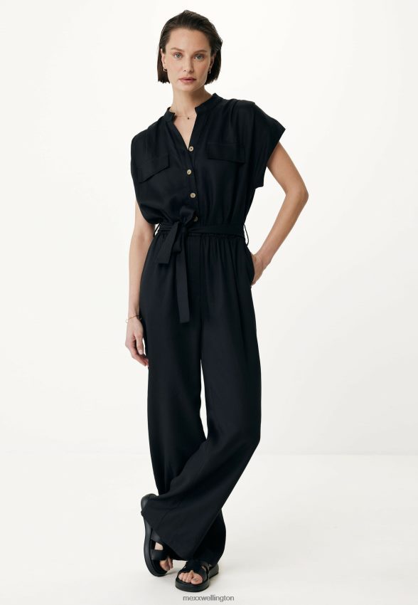 Women Mexx Schwarz Jumpsuit Chest Black 2B480T72