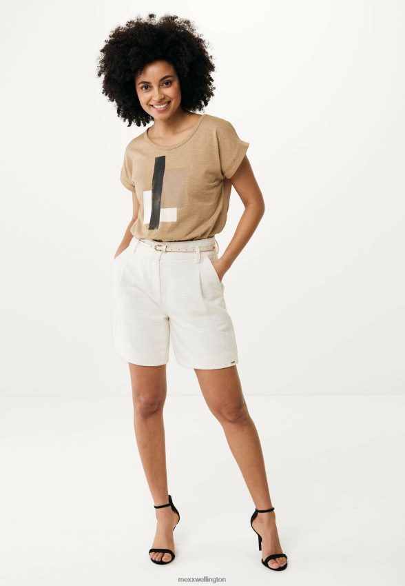 Women Mexx Beige Shorts Cream 2B480T46