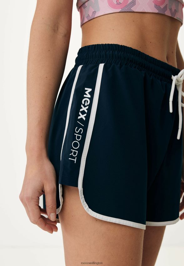 Women Mexx Blue Activewear Shorts Navy 2B480T212